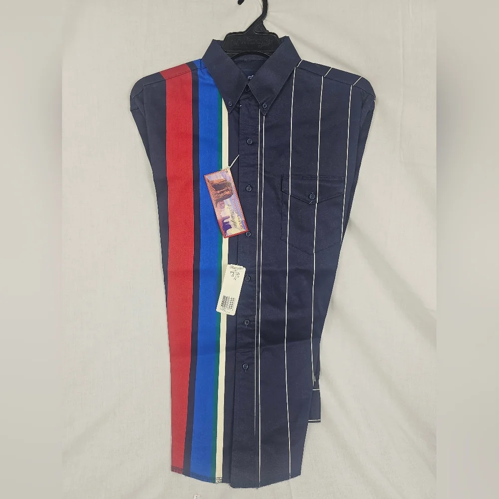 RARE VINTAGE Wrangler SIZE medium  BRUSHPOPPER RIDGERIDER BUTTON UP - Picture 11 of 11